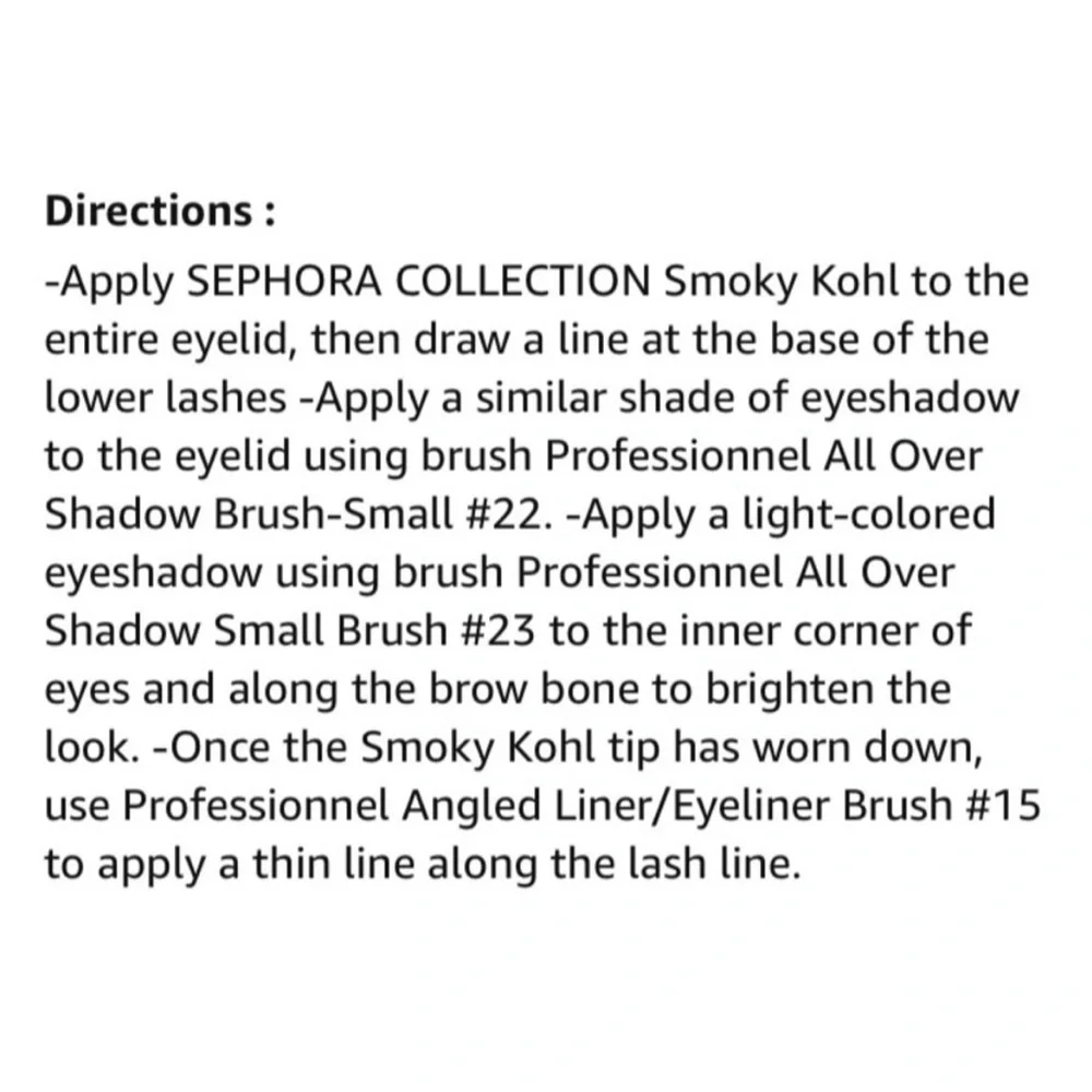 Sephora smoky kohl